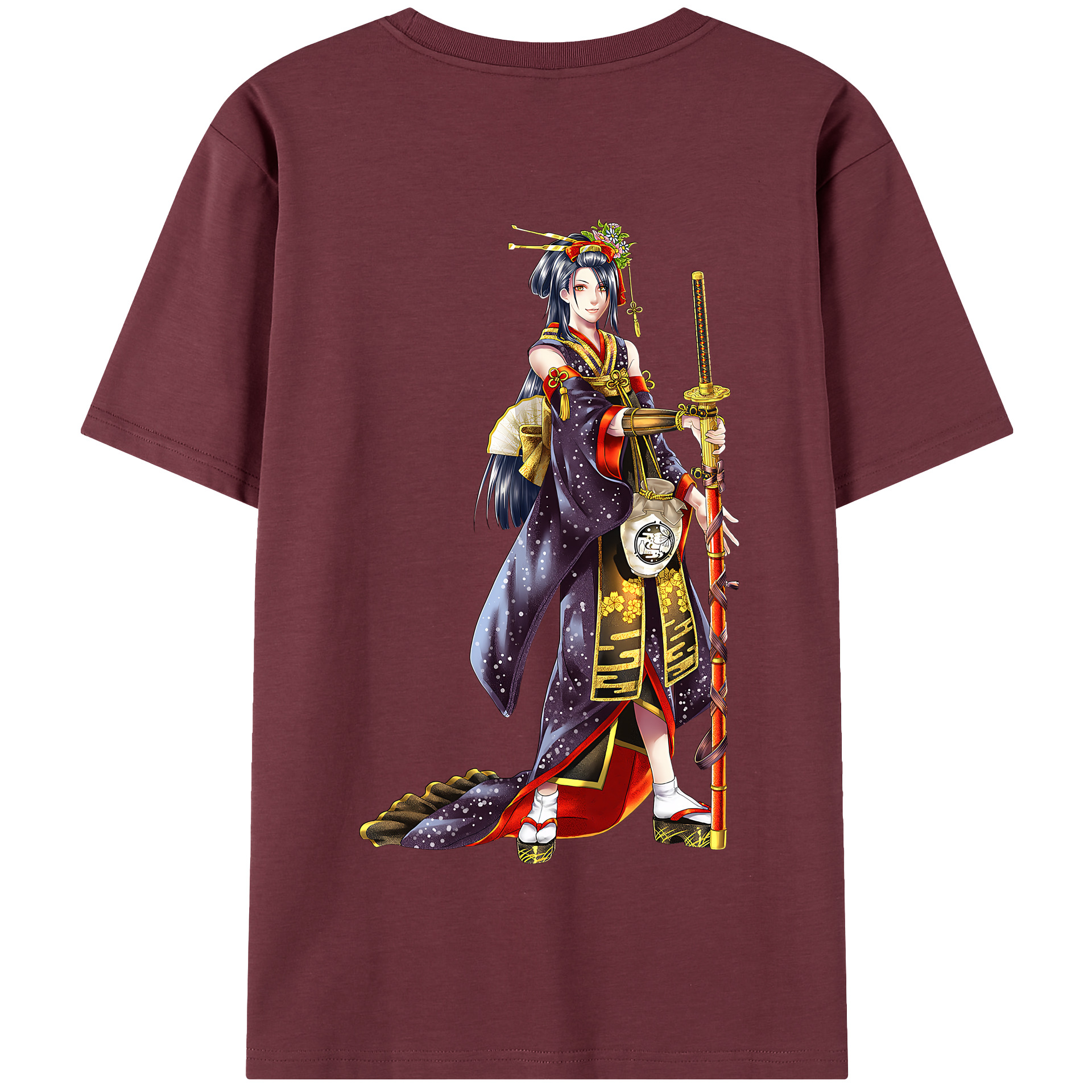 （画像用） 刀剣乱舞 Touken Ranbu 綿100％半袖Tシャツ（背面プリント）